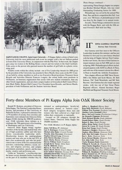 Forty-Three Members Of Pi Kappa Alpha Join Omicron Delta Kappa Honor Society